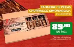 Lojas Koerich Faqueiro 12 peças churrasco simonaggio*. oferta