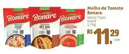 Supermercados Mateus Molho de Tomate Bonare Vários Tipos Sachê oferta