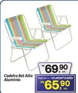 Fort Atacadista Cadeira Bel Alta Alumínio oferta