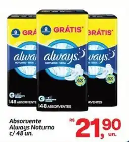 Fort Atacadista Absorvente Always Noturno oferta