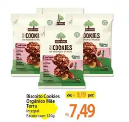 Atacadão Biscoito Cookies Orgânico Mãe Terra Integral oferta