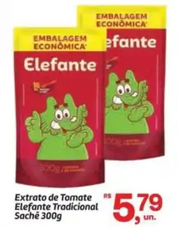 Fort Atacadista Extrato de Tomate Elefante Tradicional Sachê oferta