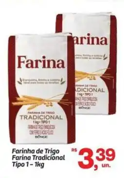 Fort Atacadista Farinha de Trigo Farina Tradicional Tipo 1 oferta