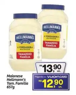 Fort Atacadista Maionese Hellmann's Tam. Família oferta