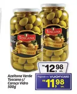 Fort Atacadista Azeitona Verde Toscana c/ Caroço Vidro oferta