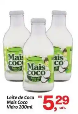 Fort Atacadista Leite de Coco Mais Coco Vidro oferta