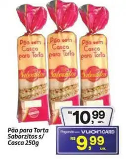 Fort Atacadista Pão para Torta Saborzitos s/ Casca oferta