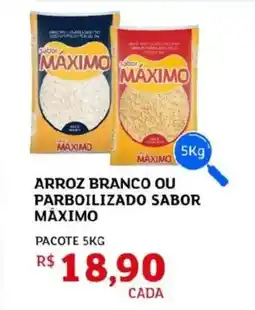 Assaí Atacadista Arroz branco ou parboilizado sabor maximo oferta