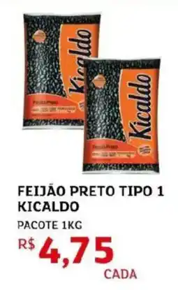 Assaí Atacadista Feijão preto tipo 1 kicaldo pacote oferta