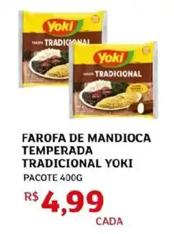 Assaí Atacadista Farofa de mandioca temperada tradicional yoki pacote oferta
