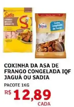 Assaí Atacadista Coxinha da asa de frango congelada iqf jaguá ou sadia oferta