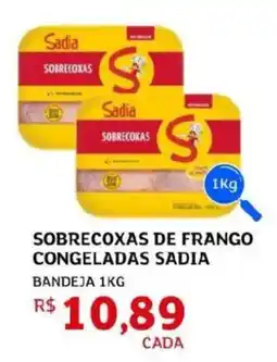 Assaí Atacadista Sobrecoxas de frango congeladas sadia oferta