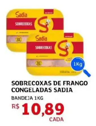 Assaí Atacadista Sobrecoxas de frango congeladas sadia oferta