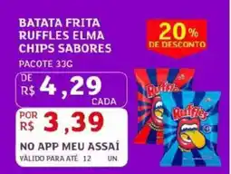 Assaí Atacadista Batata frita ruffles elma chips sabores oferta