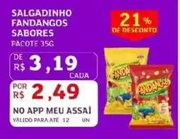 Assaí Atacadista Salgadinho fandangos sabores pacote oferta