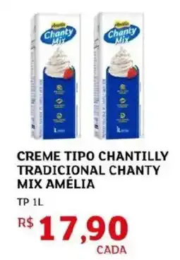 Assaí Atacadista Creme tipo chantilly tradicional chanty mix amélia oferta