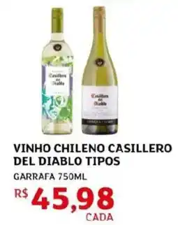 Assaí Atacadista Vinho chileno casillero del diablo tipos oferta