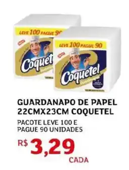 Assaí Atacadista Guardanapo de papel 22cmx23cm coquetel oferta