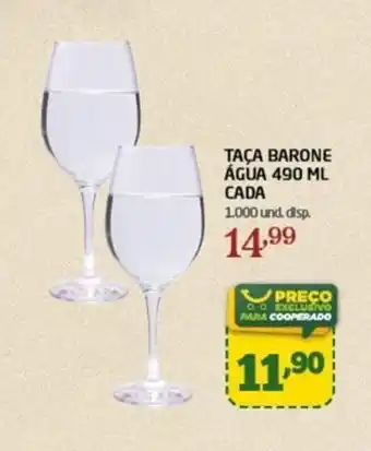 Taça barone água cada