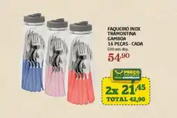 Cooper Faqueiro inox tramontina gamboa 16 peças - cada oferta