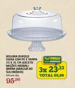 Cooper Boleira ruvolo viena com pé e tampa oferta