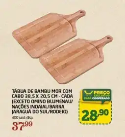 Cooper Tábua de bambu mor com cabo 38,5 x 20,5 cm oferta
