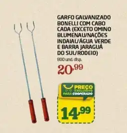 Cooper Garfo galvanizado bonelli com cabo cada oferta