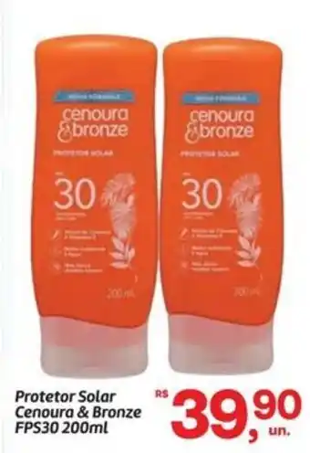 Protetor Solar Cenoura & Bronze FPS30