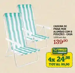 Cooper Cadeira de praia mor alumínio oferta