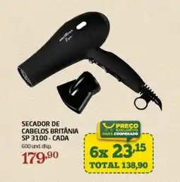 Cooper Secador de cabelos britânia sp 3100-cada oferta