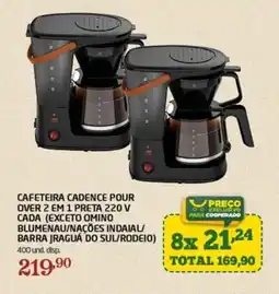 Cooper Cafeteira cadence pour over 2 em 1 preta 220 v cada oferta