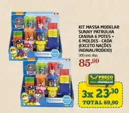Cooper Kit massa modelar sunny patrulha canina 6 potes + 6 moldes - cada oferta