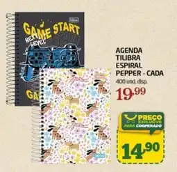 Cooper Agenda tilibra espiral pepper-cada oferta