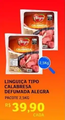 Assaí Atacadista Linguiça tipo calabresa defumada alegra oferta