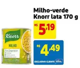 Extra Supermercado Milho-verde Knorr lata oferta