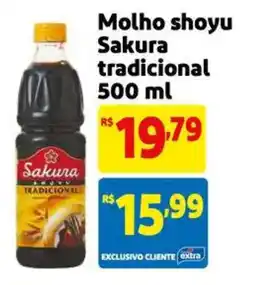 Extra Supermercado Molho shoyu Sakura tradicional oferta