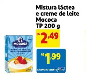 Mistura láctea e creme de leite Mococa TP
