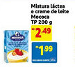 Mistura láctea e creme de leite Mococa TP