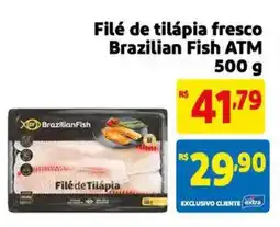 Extra Supermercado Filé de tilápia fresco Brazilian Fish ATM oferta