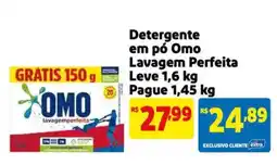 Extra Supermercado Detergente em pó Omo Lavagem Perfeita oferta