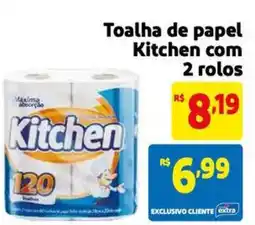 Extra Supermercado Toalha de papel Kitchen com 2 rolos oferta