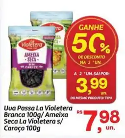 Fort Atacadista Uva Passa La Violetera Branca /Ameixa Seca La Violetera s/ Caroço oferta