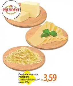 Atacadão Queijo Mussarela Président oferta