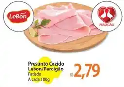 Atacadão Presunto Cozido Lebon/Perdigão oferta