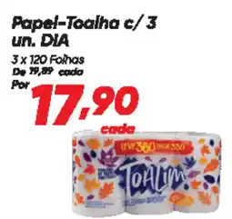Dia Papel-Toalha c/3 un. DIA oferta
