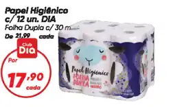 Dia Papel Higiênico c/ 12 un. DIA oferta