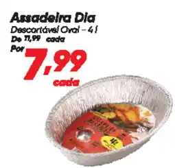 Dia Assadeira Dia Descartável Oval oferta