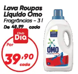 Dia Lava Roupas Liquido Omo Fragrâncias oferta