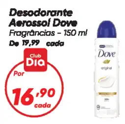 Dia Desodorante Aerossol Dove Fragrâncias oferta
