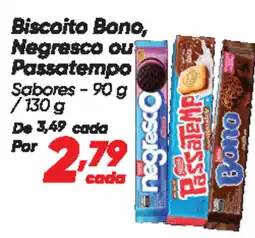 Dia Biscoito Bono, Negresco ou Passatempo Sabores oferta